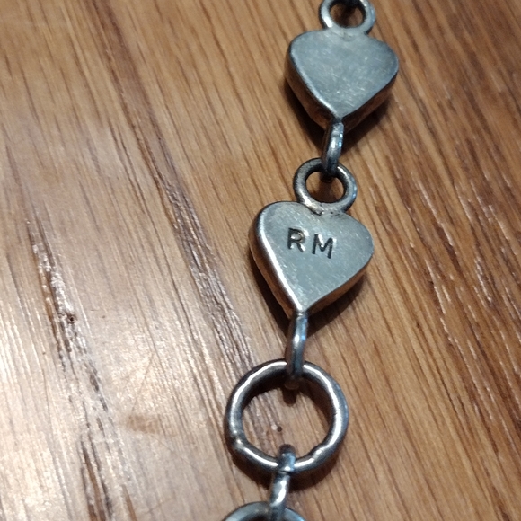 Sterling hand enameled designer bracelet - Picture 2 of 16